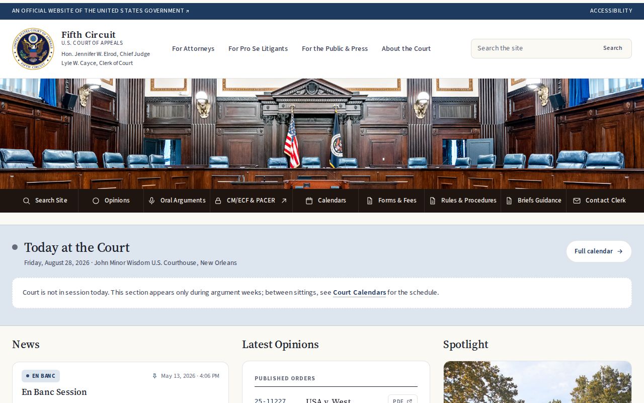 Carroll County case lookup source from the U.S. Court of Appeals for the Fifth Circuit
