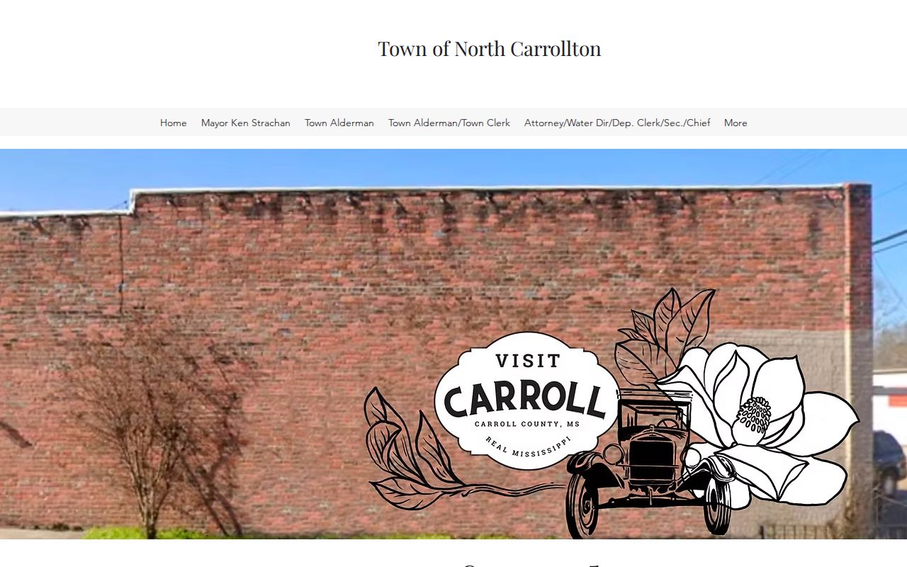 Carroll County traffic citation local contact context from the official Town of North Carrollton page